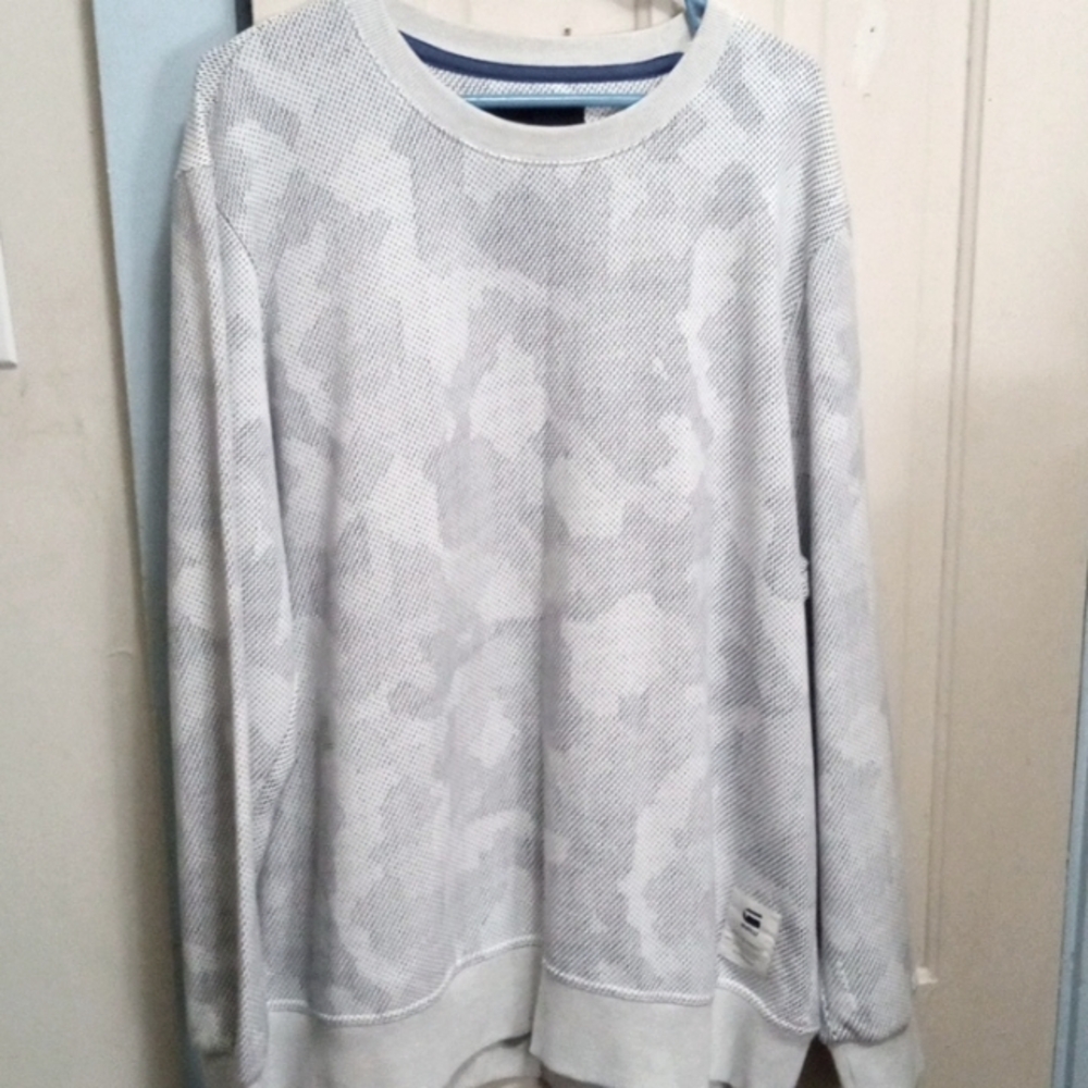 G star raw grey and white XXL camo sweatshirt prestine condition 🔥🔥